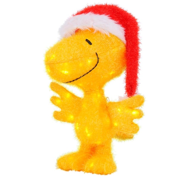 Peanuts 18 in. LED Woodstock in Santa Hat
