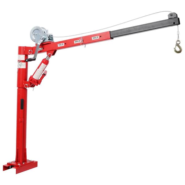 1000 lbs. Heavy Duty Pickup Truck Crane with Manual Winch, Four Capacity for 500 lbs. /600 lbs. /700 lbs. /1000 lbs.