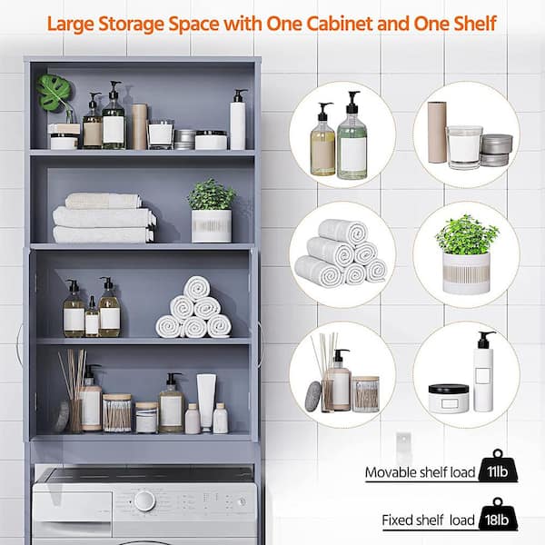 Better Homes & Gardens 24.6 W over the Toilet Space Saver Shelves