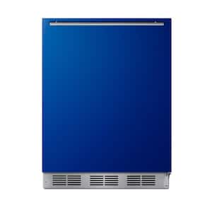24 in. W 5.5 cu. ft. Mini Refrigerator without Freezer in Blue