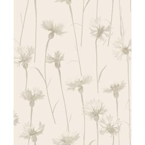 Dalia Beige Cornflower Wallpaper Sample