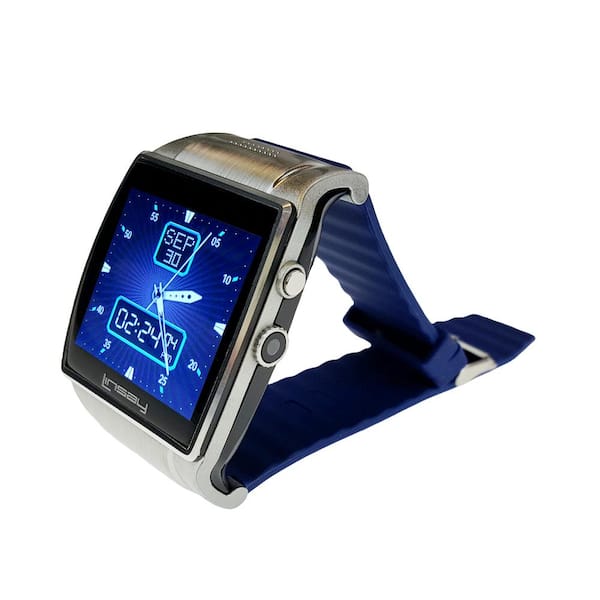 LINSAY Executive EX5LB Smart Watch Blue with Camera and Micro SD Card Slot up to 64GB