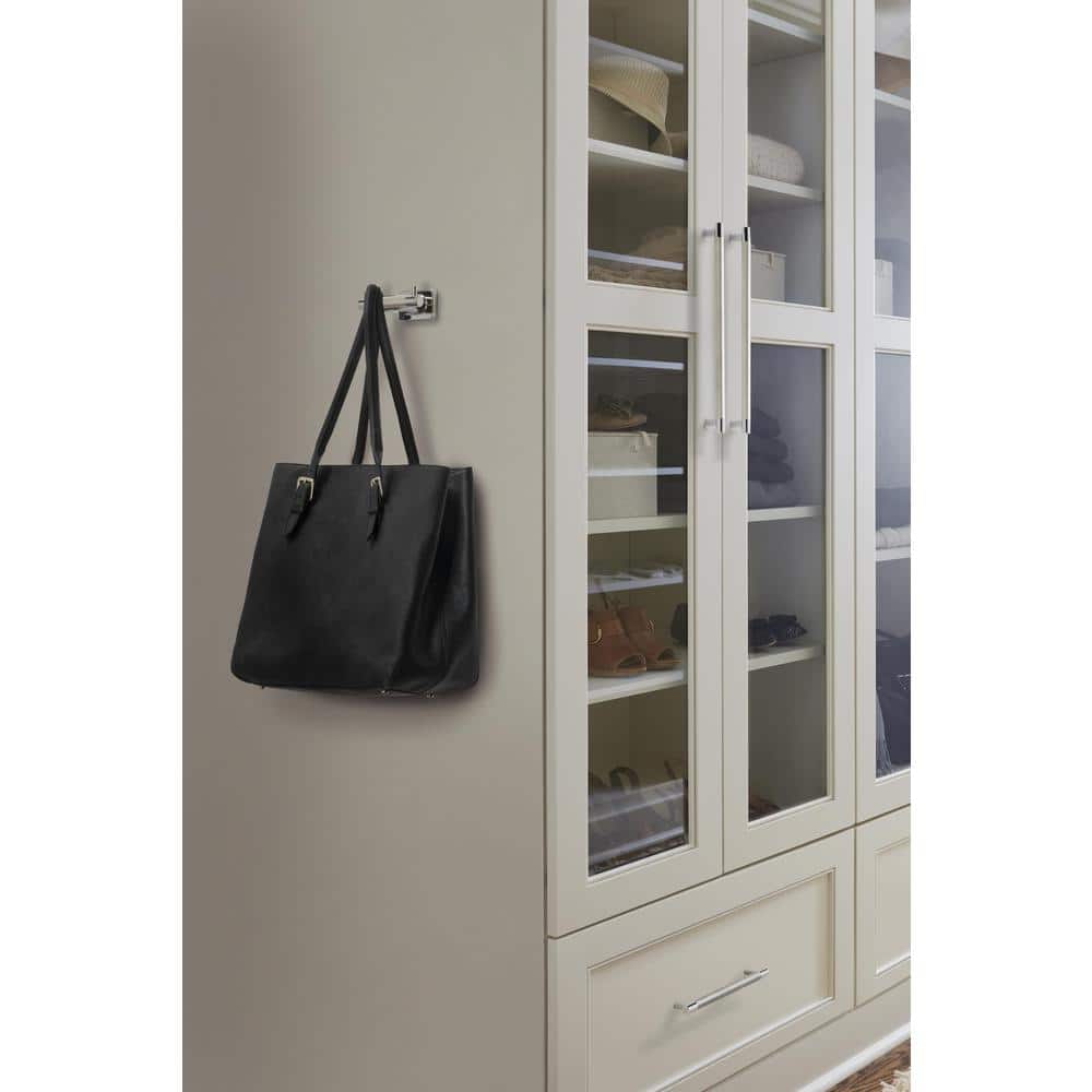 Polished Nickel and Stainless Steel Modern Cabinet Pull