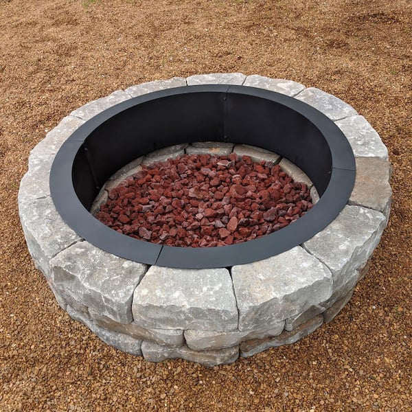 Sunnydaze Decor 36 In. X 36 In. Round Heavy-Duty Steel Wood Burning Fire  Pit Rim Liner Fprhd36 - The Home Depot