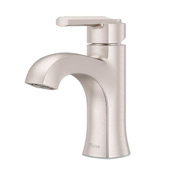 Vaneri Single Handle Single Hole Bathroom Faucet in Spot Defense Brushed Nickel