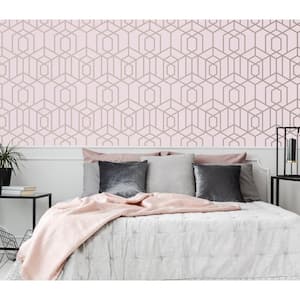 Disco Vogue Pink Strippable Removable Wallpaper