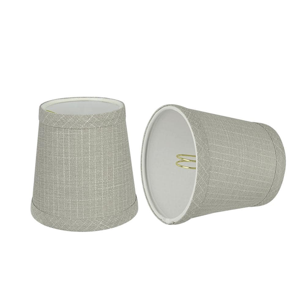 4 in. x 4 in. Grey Hardback Empire Lamp Shade (2-Pack) price history on PriceWatchPro