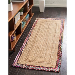Braided Jute Manipur Natural 2 ft. 7 in. x 6 ft. 1 in. Area Rug