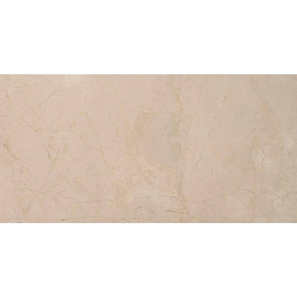Crema Marfil 12 in. x 24 in. Polished Marble Floor and Wall Tile (10 sq. ft./Case) price history on PriceWatchPro