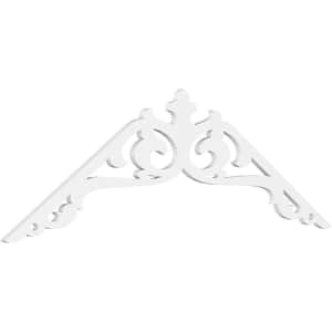 1 in. x 72 in. x 24 in. (8/12) Pitch Amber Gable Pediment Architectural Grade PVC Moulding