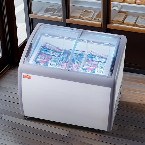 VEVOR 27 in. W 9.3 Cu. ft. Freezer Commercial Ice Cream Display