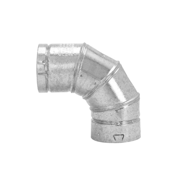Selkirk Model RV Type B Gas Vent 5in. Steel Adjustable 90 Degree Gas Vent Elbow