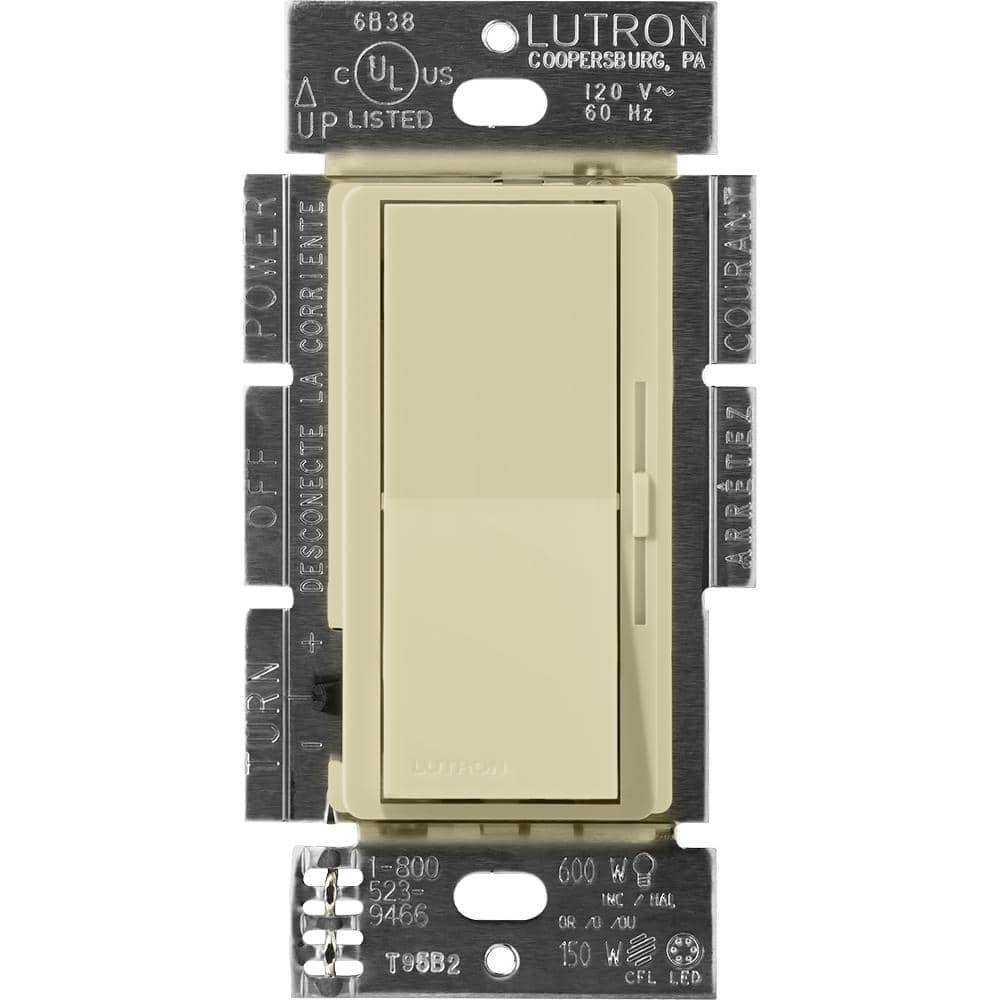 Diva Dimmer Switch for Electronic Low Voltage, 300-Watt/Single-Pole or 3-Way, Sage (DVSCELV-303P-SA) -  Lutron