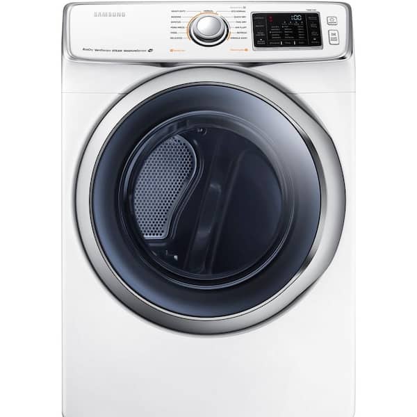 Samsung 7.5 cu. ft. Electric Dryer with Steam in White