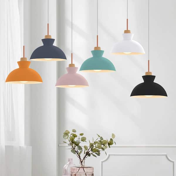 Grace 1-Light Dome Pink Pendant Light