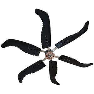 10 ft. High Output HVLS Industrial Ceiling Fan for 13,250 sq. ft. Coverage 1.0 HP 150 RPM - 110-Volt, Black Housing