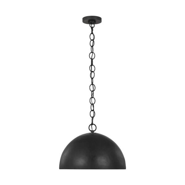Generation Lighting - Whare Medium 1-Light Aged Iron Pendant Light