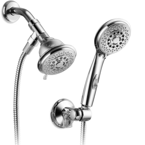 Hotel Spa 6-spray 4 in. Dual Shower Head and Handheld Shower Head in Chrome