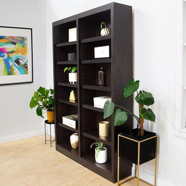 Concepts In Wood 84 in. Espresso Wood 12-shelf Standard Bookcase
