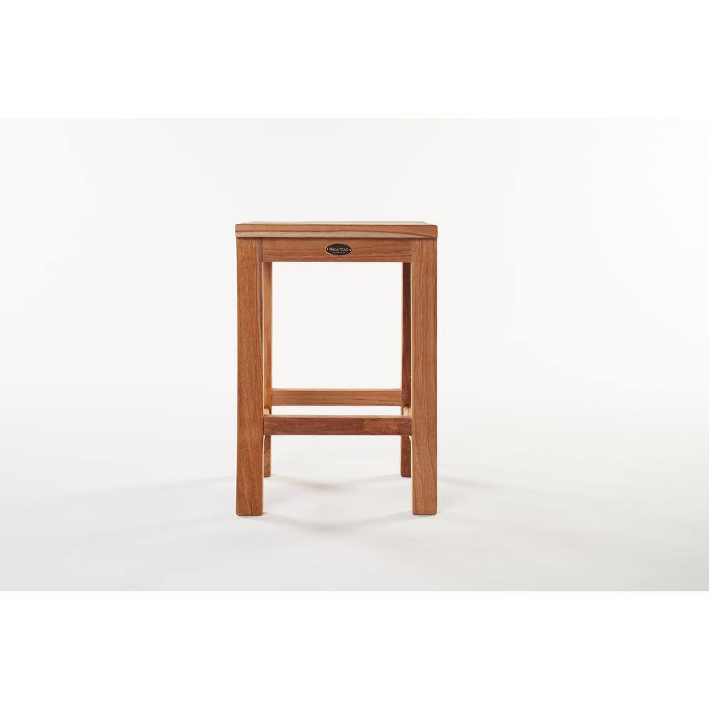 Sun 12" Teak Wood Shower Bench for Spa