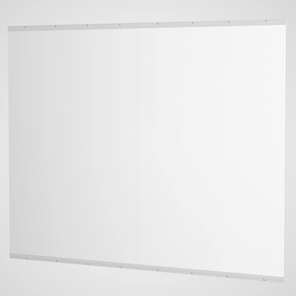 24 in. W x 32 in. H 2-PCS Frameless Mirrors, Large Gym Mirror, Yoga Mirror,