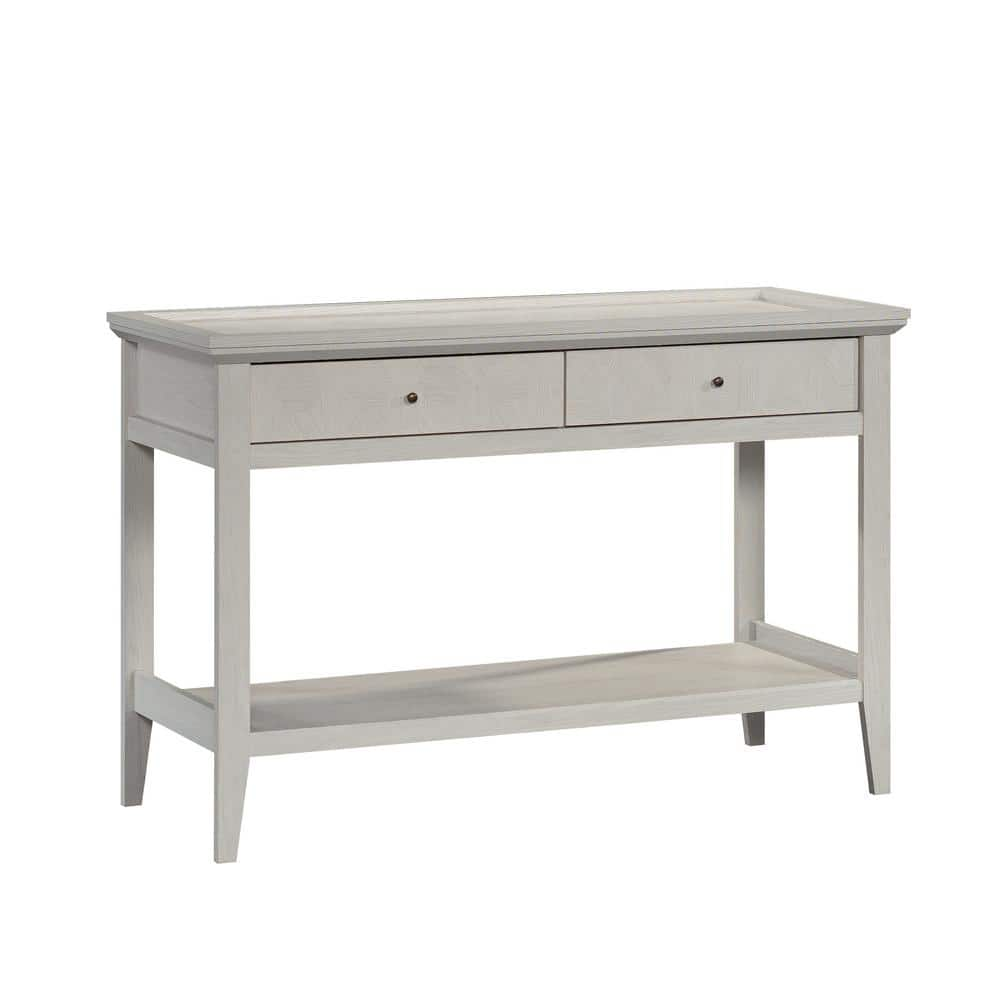 SAUDER Larkin Ledge 47.48 in. Glacier Oak Rectangle Composite Console Table with Drawers