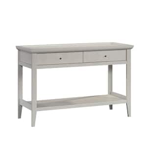 Larkin Ledge 47.48 in. Glacier Oak Rectangle Composite Console Table with Drawers