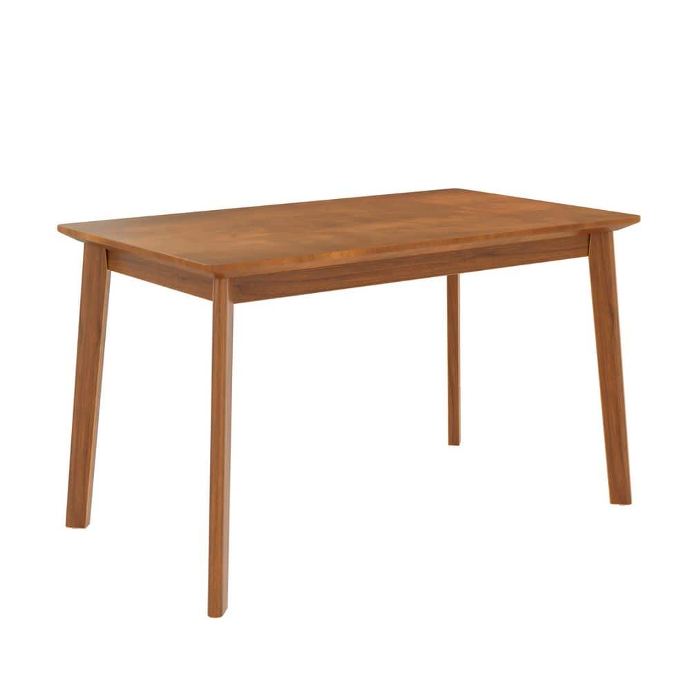 Trunk Dining Table ナチュラル　FLYMEe Tenleaf 49.6 in. Light Brown Rubber Wood Rectangular Outdoor