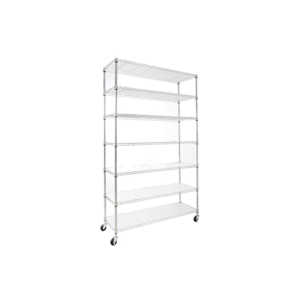 Tatayosi 7Tier 48" Wide Shelving Unit, Height Adjustable Metal Garage