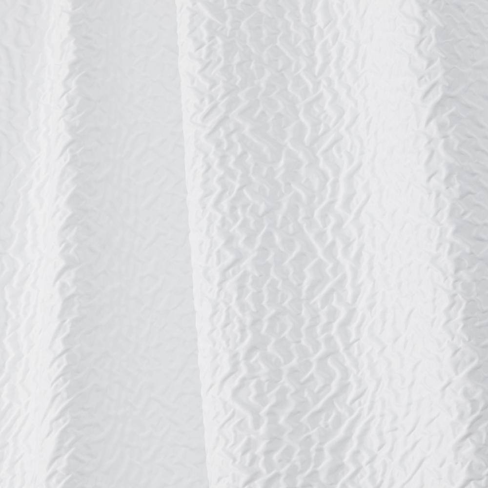 White Sheer Polyester Rod Pocket Back Tab Curtain Panels, 50" x 108"