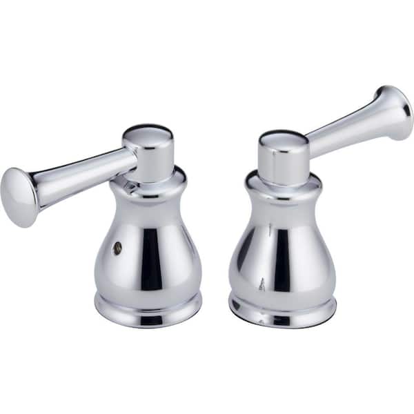 Delta Pair of Orleans Lever Handles in Chrome for Roman Tub Faucets