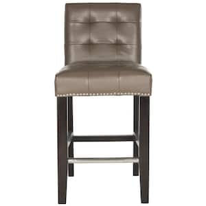 Thompson 25.8 in. Brown Cushioned Bar Stool