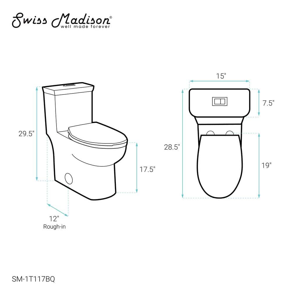 Bisque Elongated Dual Flush One-Piece Toilet