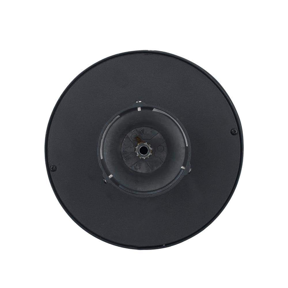 Mission Silica Water-Glass 18.5" Black Outdoor Post Lantern