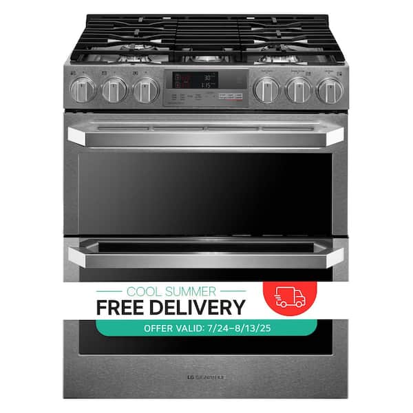 SIGNATURE 7.3 cu. ft. SMART Slide-In Double Oven Dual-Fuel Range in Stainless Steel with ProBake Convection