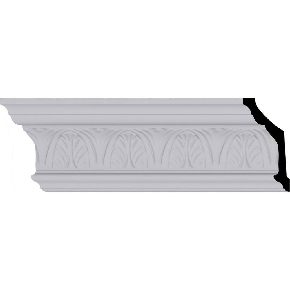Asa Acanthus Leaf Polyurethane Crown Moulding, 94.5" Length