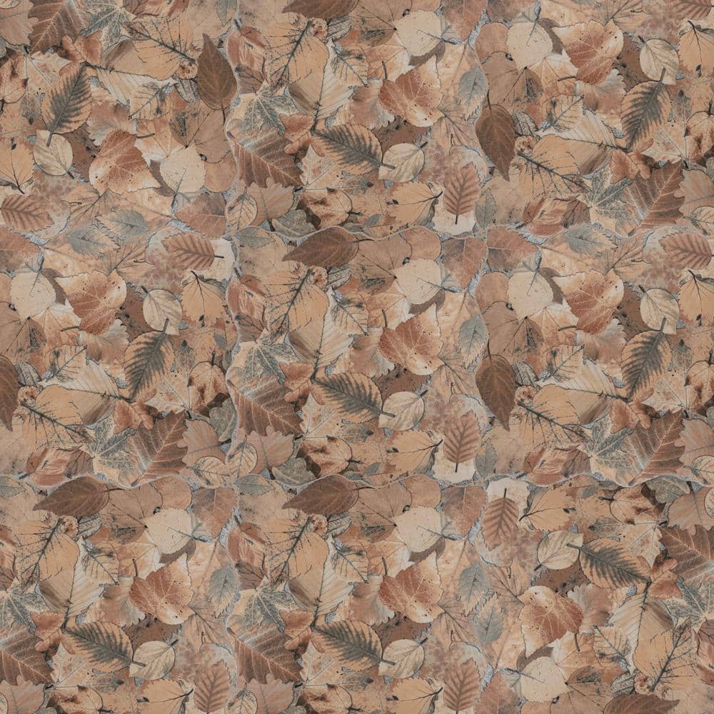 Autumn Leaf Patterned 18x18 Matte Porcelain Tile