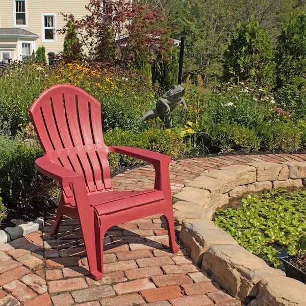 StyleWell RealComfort Chili Patio Adirondack Chair 261046 The