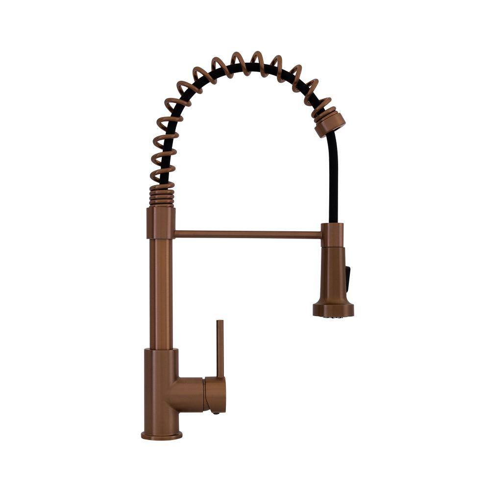 Copper Stainless Steel Pull Down Kitchen Faucet with Spray