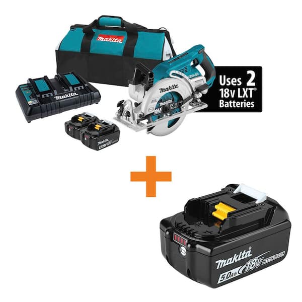 18V X2 LXT 5. 0Ah Lithium-Ion (36V) Brushless Rear Handle 7-1/4 in. Circular Saw Kit with 18V LXT Battery Pack 5. 0Ah