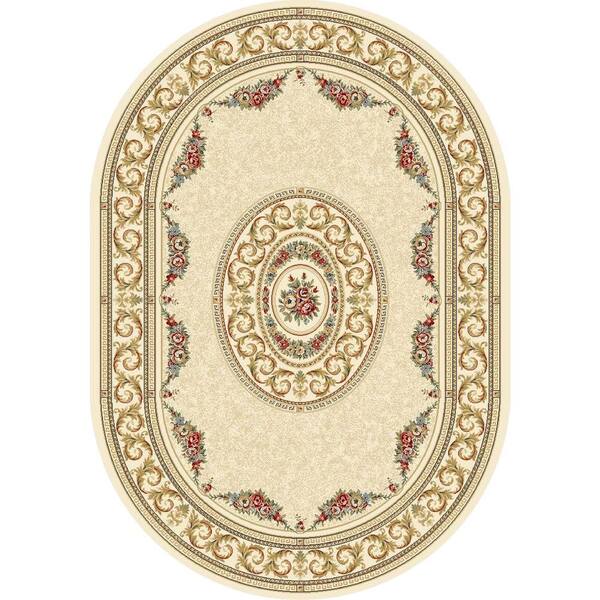 Home Decorators Collection Winifred Ivory 3 ft. x 5 ft. Oval Indoor Area Rug