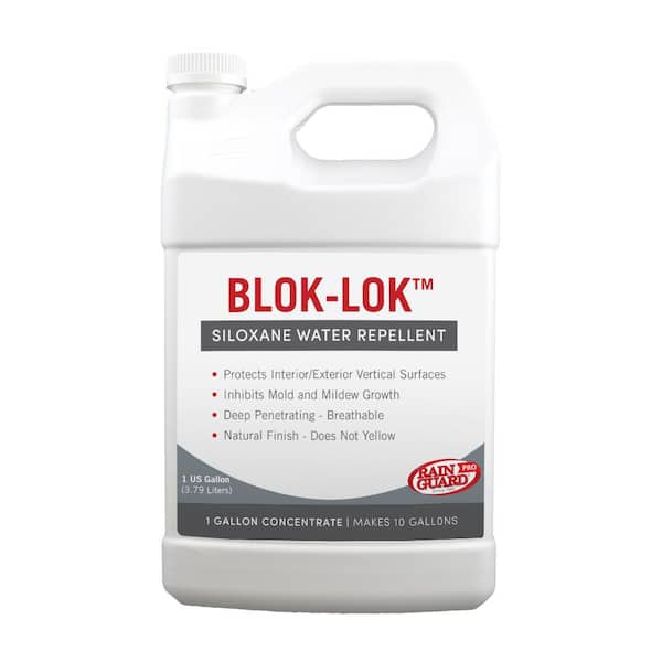 RAIN GUARD Blok-Lok 1 gal. Concentrate Penetrating Clear Water-Based Repellent Sealer Value Pack (Case of 4)