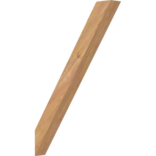 Ekena Millwork 3 1/2"W x 24"D x 36"H Traditional Smooth Knee Brace, Western Red Cedar