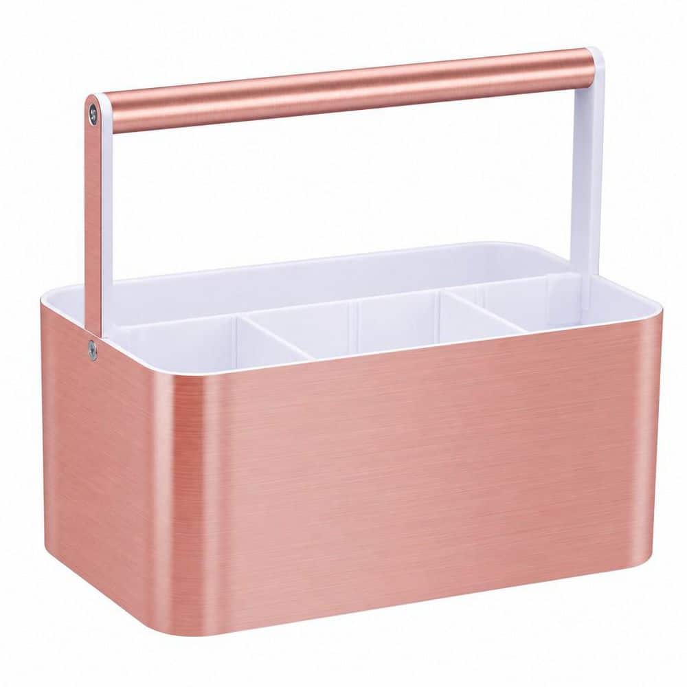 Compact Portable Shower Caddy with Adjustable Dividers & Sturdy Handle for College Dorm Bathroom Storage in Pink price history on PriceWatchPro