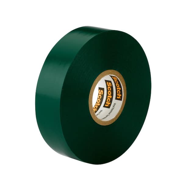3M 3/4 in. x 66 ft. x 0.007 in. #35 Vinyl Electrical Tape, Green