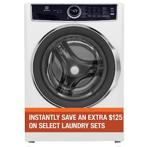 4.5 cu. ft. Stackable Front Load Washer in White with LuxCare Plus Wash System, Pure Rinse and 15-minute Fast Wash