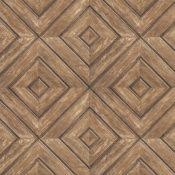 Norwall Wood Tile Vinyl Roll Wallpaper (Covers 55 sq. ft.)