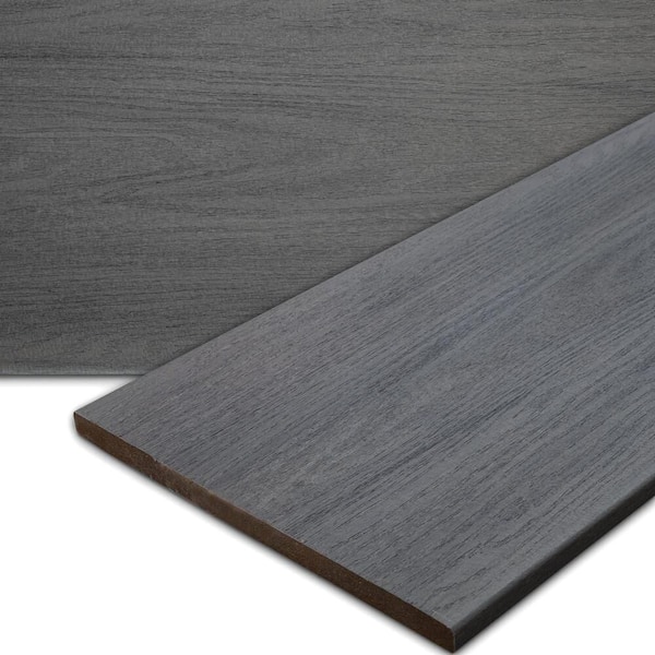 Elevate Alpine Gray 5/8 in.x 11.25 in.x 12 ft. Fascia Capped Composite (4-Pack) (H-Pack)