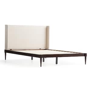 Isla Full Upholstered Wingback Wood Platform Bed Frame