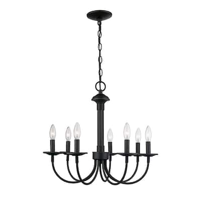 7-Light Oil Rubbed Bronze Classic Dining Room Chandelier